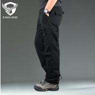 EAGLADE Tactical Cargo Pants for Men J16 in Black B02