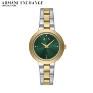 Armani Exchange Women's Analog Watch ( AX5176 ) - Quartz, Two Tone Case, Round Dial, 16 MM Two Tone 