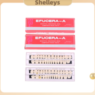 [Shelleys] ฟันปลอมเรซินสังเคราะห์ฟันปลอม56ชิ้น/2กล่องฟันปลอมด้านบน/ล่าง