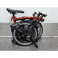 Brand New Brompton Flame Lacquer Black Edition 2022 C Line 6 Speed Mid Explore (formerly known as M6L)