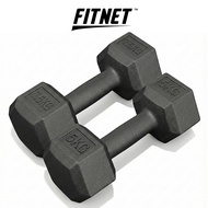 (FITNET) BERN Hexagon Dumbbells 2-10kg dumbbells/ For Ladies/ Hexagon Shape