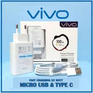 Vivo Fast Charging Charger 33 WATT Micro USB Type c