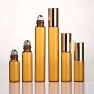 50pcs/lot 1ML 2ML 3ML 5ML 10ML Amber Roll On Roller Bottle for Essential Oils Refillable Perfume Bot