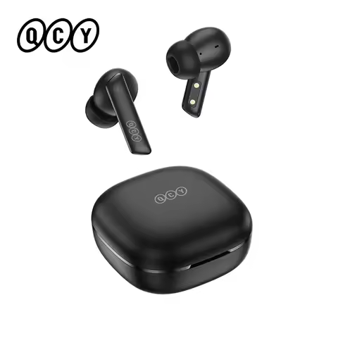 QCY HT05 ANC Wireless Earphones 40dB Active Noise Cancelling Bluetooth 5.2 Headphones 6 Mic ENC HD C