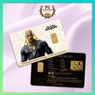 Aurora Italia's Unique 0.5g Gold Bar (Au 999.9) 24K - Black Adam with Envelope