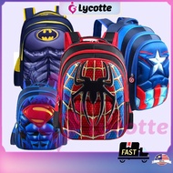 LYCOTTEᵐʸ Superhero Labah Avenger Muscle Kids Children Cartoon Marvel School Bag Beg Sekolah Primary