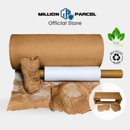 MillionParcel Honeycomb Paper | Honeycomb Wrap | Eco-Friendly Packing Paper | Kraft Bubble Sheet | G