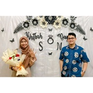 Ready paper flower engagement decoration paper flowers engagement backdrop flower arrangement board