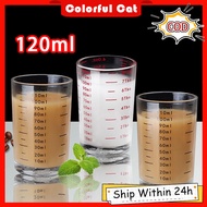 120ml/4oz Espresso Shot Glass Cup Heat-resistant Espresso Measuring Cup Ounce Cup with Scale