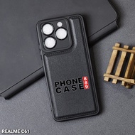 REALME C61 REALME C63 CASE LEATHER PRO BLACK CASE BLACK REALME C61 REALME C63