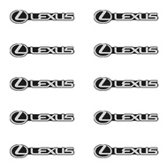 10Pcs 3D Car Audio Stereo Speaker Badge Sticker Decal Accessories For Lexus F SPORT Plug-in Hybrid E