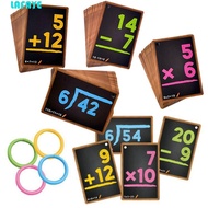 LAFAYE Montessori Learning Cards, Matching Games Addition Math Education Flash Card, Arithmetic Toy 