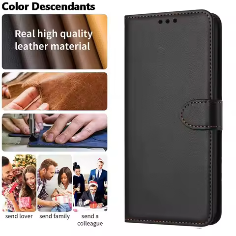 Leather Flip Wallet Case for OPPO A16S A54S A55 A54 A74 A16 Realme C53 Realme C33 FIND X6 Realme C55