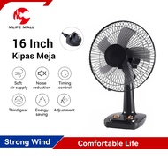 Kipas Meja 16 Inch Malaysia Plug Table Fan 5 Blades kipas Angin Kipas Mini Kipas Angin kuat/ Kipas D