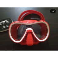 Seac Giglio Diving Goggles Snorkeling Mask Scuba Diving Mask Swimming Goggle Swimming Freedive Freed