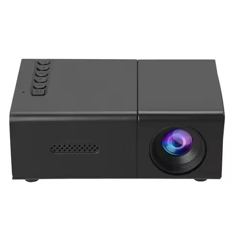 Manual Compact Projector 1080P Adjustable Auto Keystone Correction LED Movie Projector with Stereo S