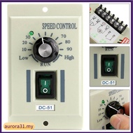 【AUROA】AC 220V To DC 180V Knob Motor Speed Variable Control Controller For 0-400W Motor