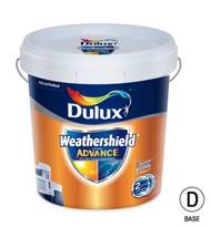 DULUX WEATHERSHIELD ADVANCE สีน้ำกึ่งเงา ภายนอก BASE A-B-C-D 3ลิตร 9ลิตร (สินค้าไม่รวม แม่สี) |แกลลอ