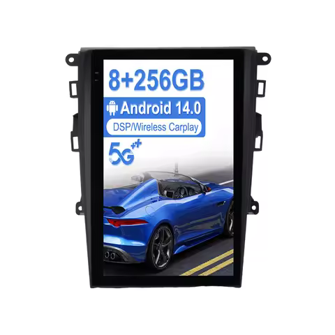 13.8inch Android 14.0 8+128GB Vertical Screen Car Multimedia Player For Mondeo Fusion MK5 2013-2020 