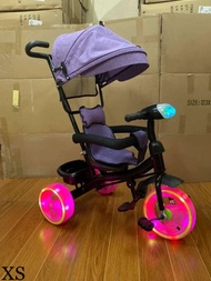 xieshop  4in1 Tricycle Stroller bike with Flashing Wheel & Canopy