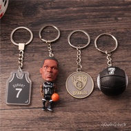 【Malay Spot】NBAStar Peripheral Durant Keychain Vinyl Handmade Toy JerseyKevin Durant Key Pendants