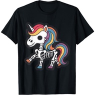 Funny Skeleton Unicorn Lovers Spooky Halloween Costume T-Shirt