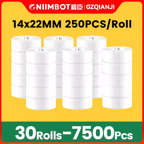 Niimbot D110 D11 Printing Label Paper D101 Pure Color Price Tag Note Food Date Self-Adhesive for The