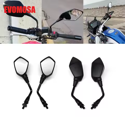 10mm Rearview Mirrors For Kawasaki KLX125 KLX150 KLX250 /S/SF KLX150L KLX300 /SM KLR650 Z1000 Z750 E