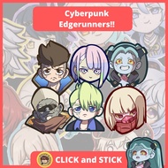 Cyberpunk Edgerunners waterproof sticker | Aqua flask sticker | Matte sticker