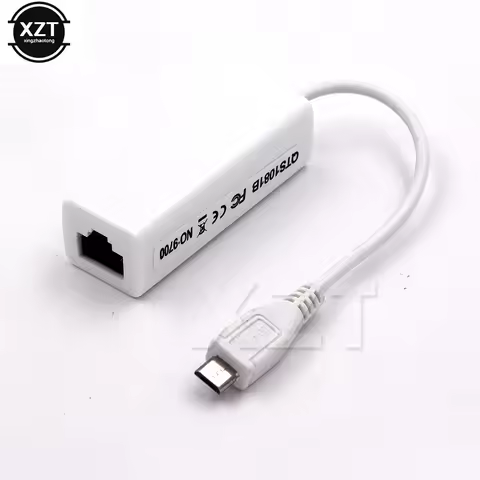 Micro USB 2.0 Male To RJ-45 Female 5-Pin 10/100 Ethernet LAN Network Card Adapter For Tablet IC Ethe