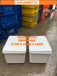 Box Ember Ice Cream 8L / Kotak Ember Es Krim 8L / Ember Putih Kotak Panjang