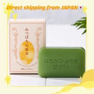 MADE IN JAPAN  SUGI BEE GARDEN Japan Honey Wormwood Soap(100g) 熊本 杉養蜂園 無添加 無防腐劑 蜂蜜艾草 潔面皂 潔膚皂 肥皂 100g 日本直郵