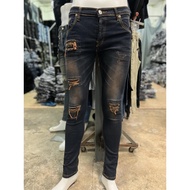 Seluar Jeans Skinny Koyak 9215 / Jeans Koyak Kain Getah