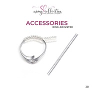 Ring Size Adjuster Ring Guard Resizing Spiral Fitter Ring Snuggies Pelaras Pengetat Cincin - Panjang