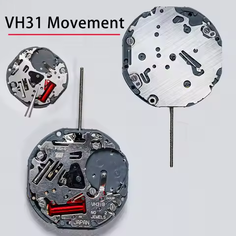 VH31 Sweep Second 3 Hands Japan Quartz Movement Tmi Time Module Movement Vh31b 110 ½ Ligne Quartz Mo