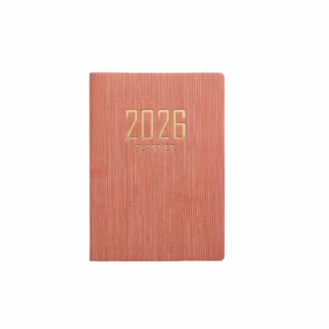 2026 A7 Planner Book Mini Portable Thin Design Agenda Book English Version 64 Sheets 128 Page Weekly
