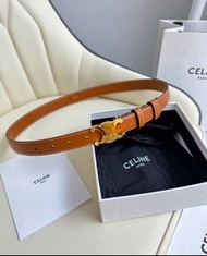 💜CELINE 賽琳腰帶 寬2.5CM 牛皮 凱旋門 黑色 女士 女款 皮帶 禮盒 送禮 節日 生日 Women's belts gift boxes gifts holidays birthdays