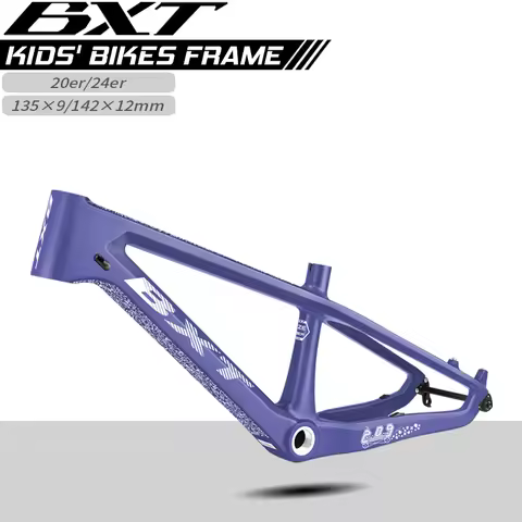 BXT T1000 Carbon MTB Frame Fit with Quick Release 135x9mm/Thru-Axle 142x12mm 20/24 inch Frame Max 2.
