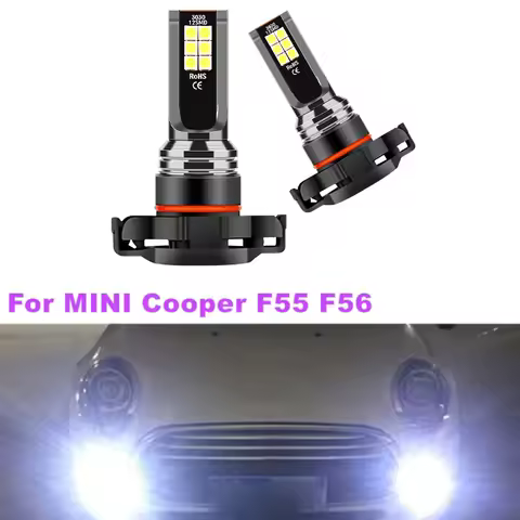 For MINI Cooper F55 F56 2PCS/lot 3030SMD LED 5202 5201 PS24W PSX24W LED DRL Daytime Running Light Ca