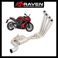 RAVEN Honda 2014-2023 CB650 CBR650R F Motorcycle Full system Exhaust Stainless Steel with Power Boom
