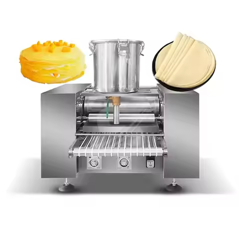 Automatic Layer Cake Crepe Machine for Mille Crepe Electric Pita Bread Cake Crepe Tortilla Making Ma