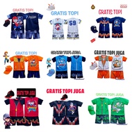 Boboiboy Children's 1set Clothes Suit free Hat Collection Of Water Leaves Lightning solar boboiboy boboiboy boboiboy boboiboy Clothes