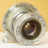 FED 3.5/50 蘇聯可折疊銀鏡頭測距儀 M39 安裝 Leitz Elmar 副本