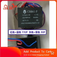 LAZAZ  CBB61-P capacitor 11/3UF C.P2 420/500V Sharp washing machine capacitor 11+3UF