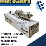 100% ORIGINAL NISSAN SPARK PLUG 22401-5EK1D ALMERA N18L TURBO ( PRICE PER 1 PCS )