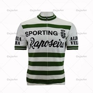 ZZOOI 1984 Portugal Team Cycling Jersey Men Short Sleeve Mtb Wear Clothing Mallot Ciclismo Retro Bik