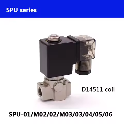 SPU-03/04/05/06 Normally Close 2 Way direct actuated mini Stainless Steel water solenoid valve 1/4 B
