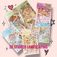 Korean 3D DIY Sticker Landscaping / DIY sticker mini/ Mini world landscape sticker