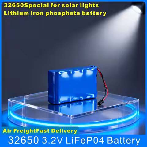 Original 32650 Solar Lamp Battery 3.2V Large Capacity Lithium Battery Solar Street Lamp Floodlight B