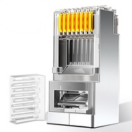 ZoeRax 50 Đầu Nối RJ45 Đầu Cắm Mô-đun Tiêu Chuẩn UTP Mạ Vàng 2 Đầu Uốn CAT6 RJ45 8P8C Phù Hợp Cho Cá